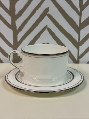 Kate Spade x Lenox Library Lane Cup & Saucer